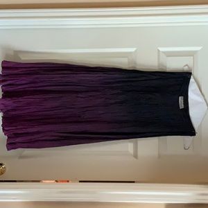 Purple Ombré crinkle skirt